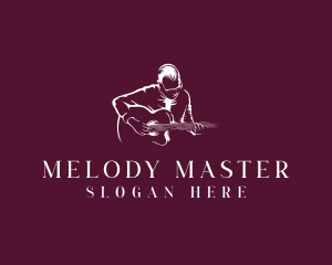 Musician - Guitarist Musician Performer logo design