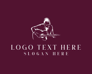 Instrument - Guitarist Musician Performer logo design