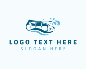 Pressure Washing - Car Pressure Washer Cleaner logo design