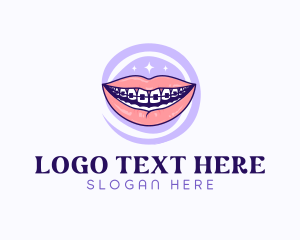 Braces - Smile Dental Clinic logo design
