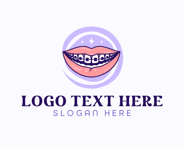 Braces - Smile Dental Clinic logo design