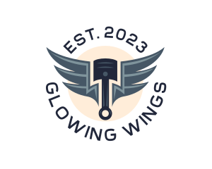 Automotive Piston Wings logo design