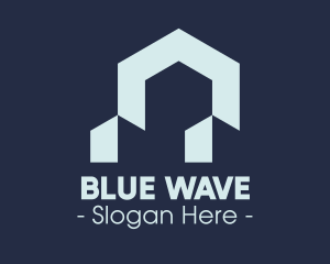 Blue - Blue Modern Housing logo design