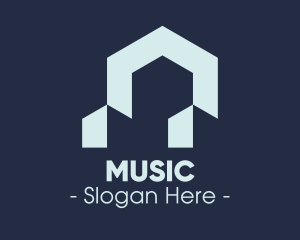 Blue Modern Housing logo design