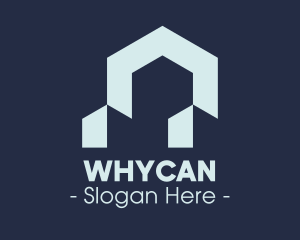 Pentagon - Blue Modern Housing logo design