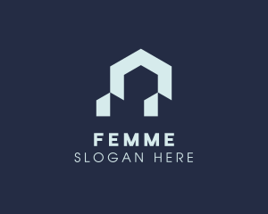 Modern Home Real Estate logo design