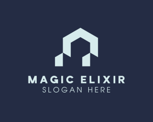 Modern Home Real Estate logo design