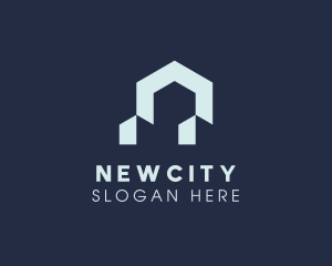 Modern Home Real Estate logo design