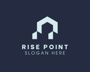 Modern Home Real Estate logo design