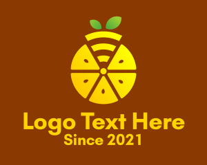 Fruit Juice - Lemon Wifi Online logo design