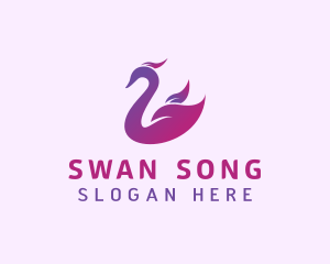 Leaf Swan Zoo logo design