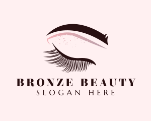 Makeup Eyebrow Eyelash Salon logo design