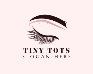 Microblading - Makeup Eyebrow Eyelash Salon logo design