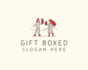 Christmas Gift Giving logo design