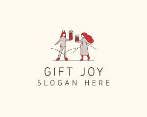 Christmas Gift Giving logo design