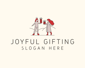 Gift - Christmas Gift Giving logo design