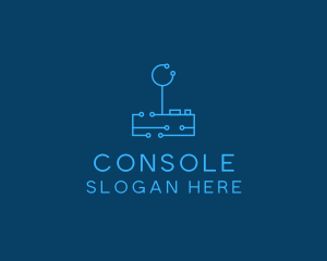 Blue Gaming Console  logo design