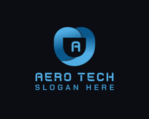 Tech Security Shield logo design