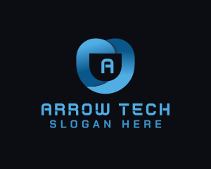 Tech Security Shield logo design