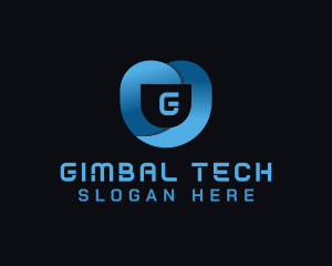 Tech Security Shield logo design