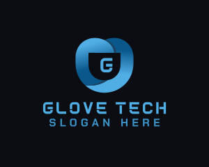 Tech Security Shield logo design