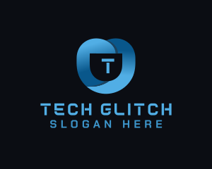 Tech Security Shield logo design