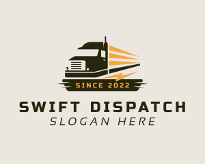 Dispatcher - Fast Lightning Truck logo design