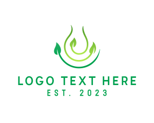 Vineyard - Water Leaf Plant logo design
