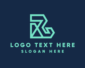 Blue City - Generic Polygon Letter R logo design