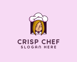 Woman Chef Cook logo design