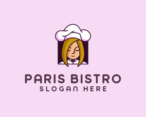 Woman Chef Cook logo design