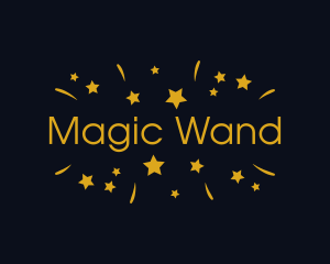 Magic Star Confetti Party logo design