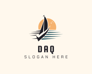 Boat Repair - Yacht Sail Sunset logo design