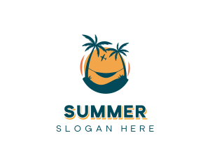 Beach Resort Vacation logo design