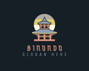 Asian Temple Pagoda Temple Logo