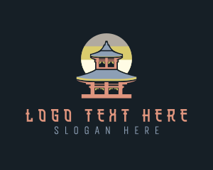 China - Asian Temple Pagoda Temple logo design