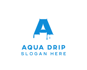 Drip - Paint Liquid Dripping logo design