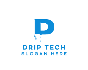 Dripping - Paint Liquid Dripping logo design