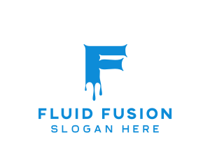 Paint Liquid Dripping logo design