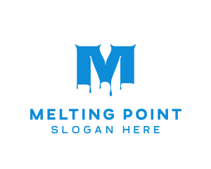 Melting - Paint Liquid Dripping logo design