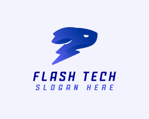 Flash - Flash Rabbit Lightning Energy logo design