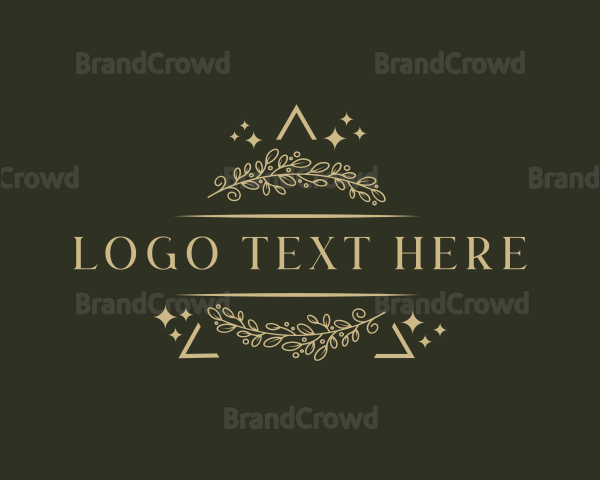 Foliage Floral Wreath Logo