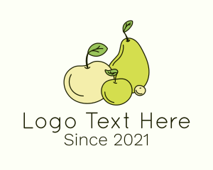 Apple - Organic Fruit Plant logo design