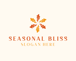 Season - Autumn Leaf Season logo design