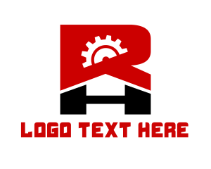 Gear - Gear Letter R logo design