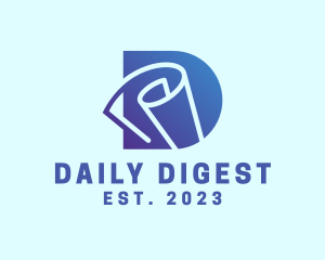 Letter D Document logo design