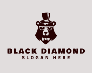 Top Hat Bear Fashion logo design