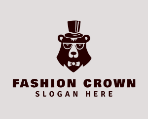 Top Hat Bear Fashion logo design