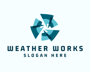 Typhoon Weather Forecast logo design