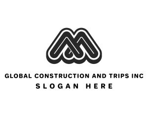 Initial - Minimalist Apparel Brand Letter M logo design